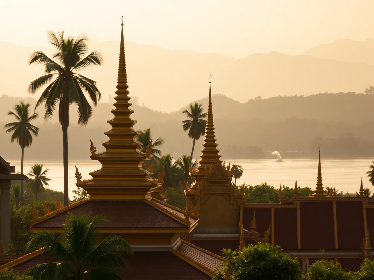 Laos — Slow boats, misty mountains, monks at dawn.